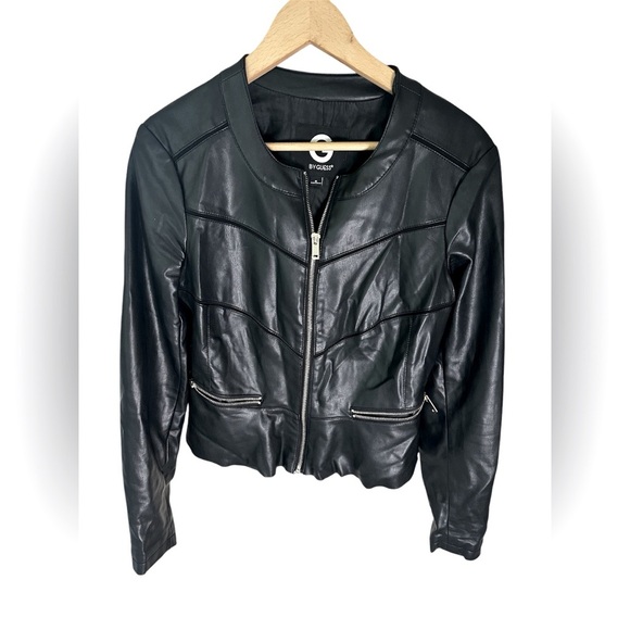 Guess Faux Leather Moto Jacket Size‎ M - Picture 2 of 9